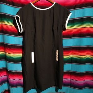 Vintage Maggy London Black/White Dress. Size: 14